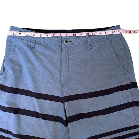 O’neill ~ Chambray Blue with Navy Blue stripes ~ Mens Boardshorts ~ size 34 - Picture 6 of 12